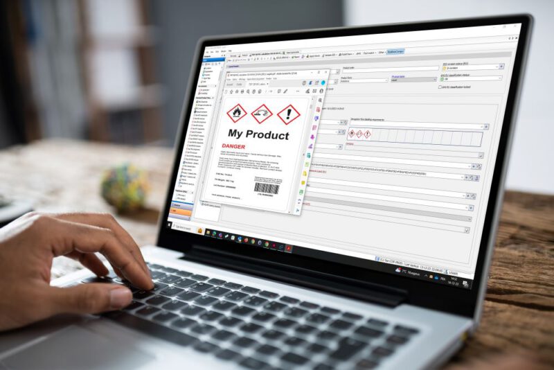 ExESS Software auf Laptop Screen