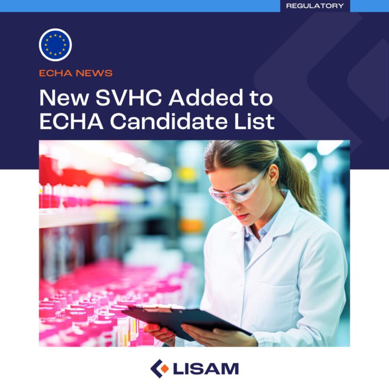 Neuer SVHC-Stoff in die ECHA-Kandidatenliste aufgenommen